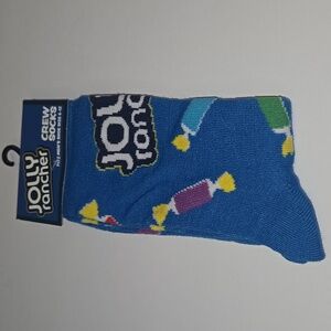 Jolly Rancher Blue Crew Socks
